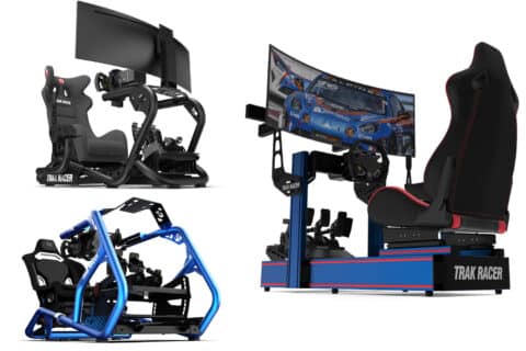 Simulateur De Course Complet PC - Châssis Fanatec + Volant + Pédalier + Écran 49' - Occasion
