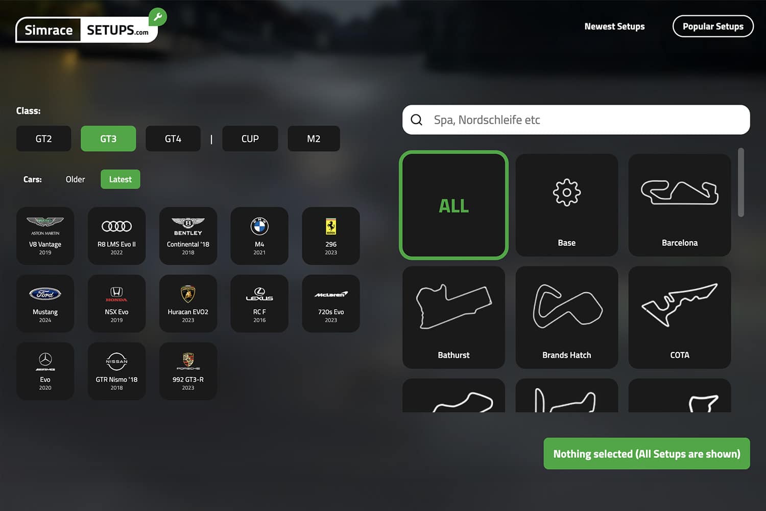 configuração do assetto corsa accsetup mclaren gt3 v2