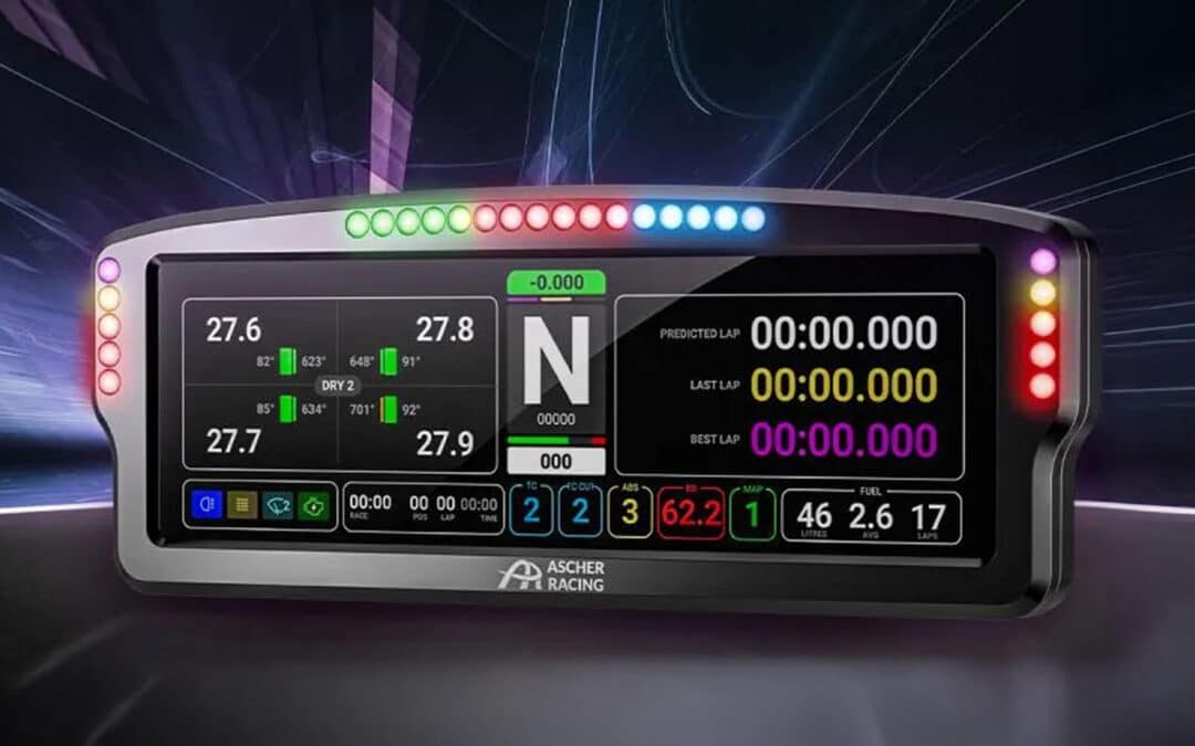 Ascher Racing Dévoile le Dashboard AR8 : Écran XXL 8 Pouces