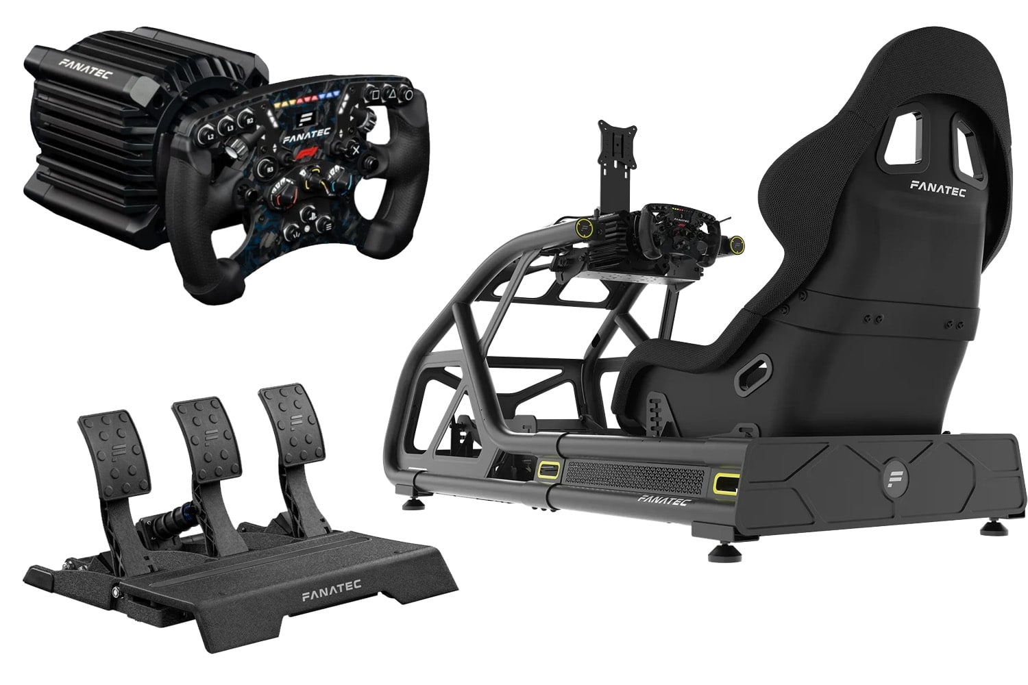 Setup F1 Fanatec mid-range sim racing mclaren gt3 v2