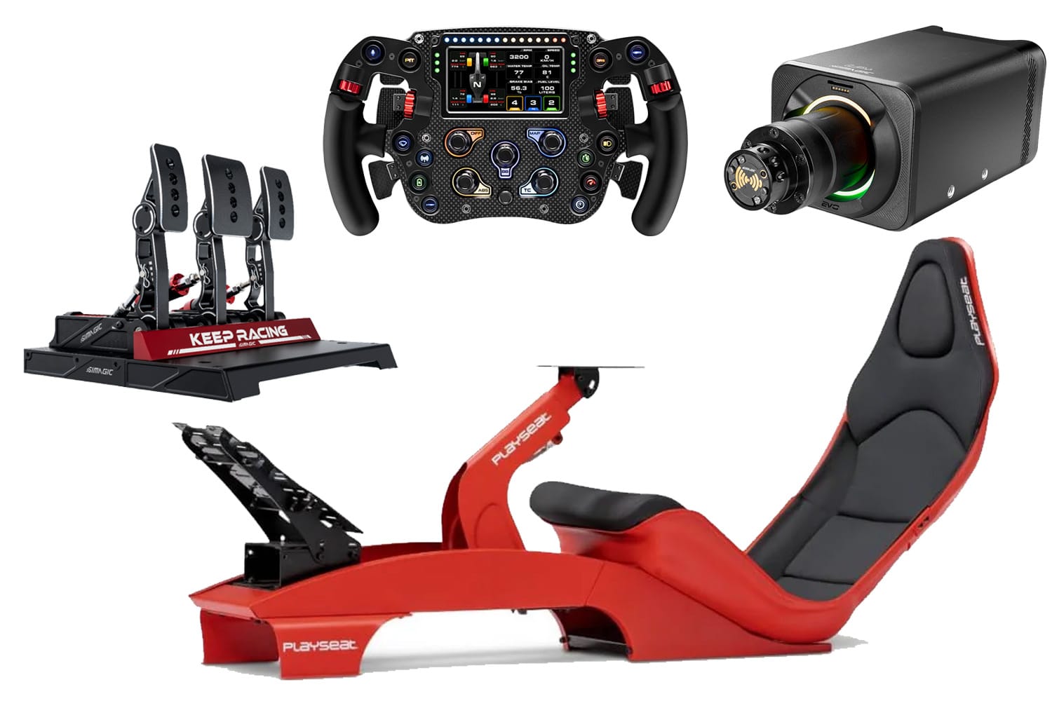 Simagic F1 mid-range sim racing setup mclaren gt3 v2