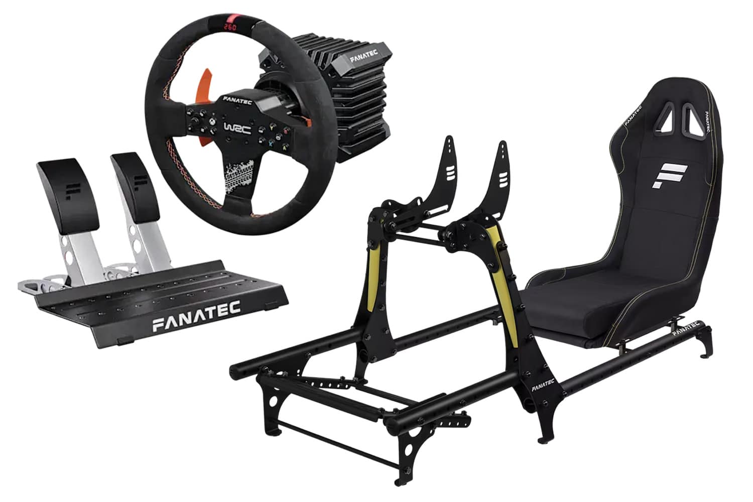 Bundle complet sim racing xbox entrée de gamme fanatec mclaren gt3 v2