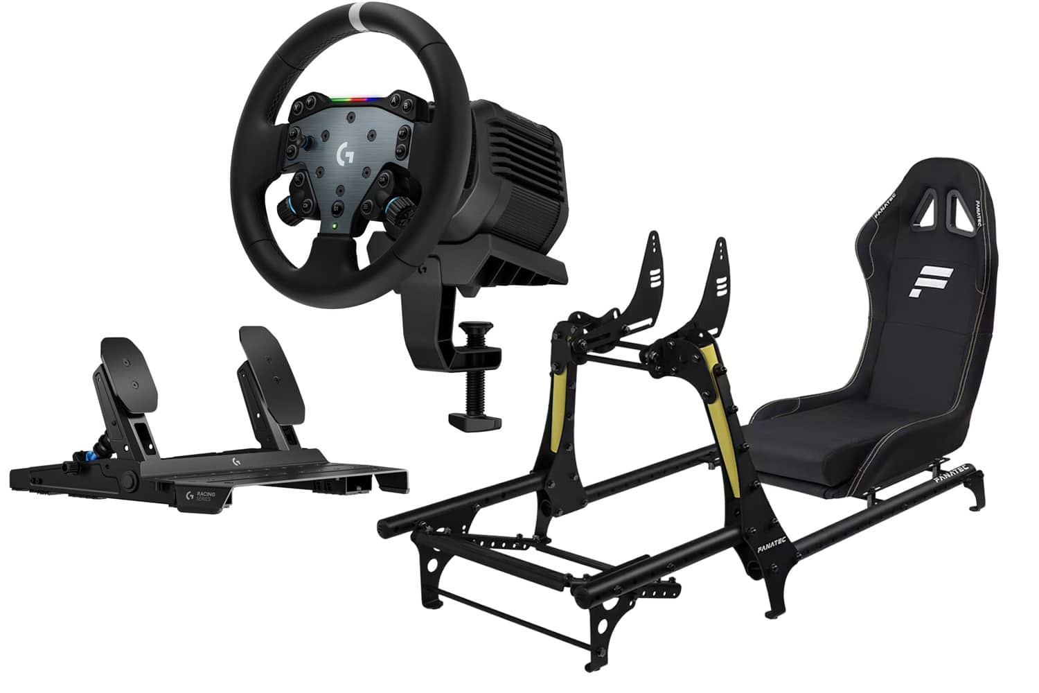 Bundle complet sim racing xbox entrée de gamme logitech mclaren gt3 v2