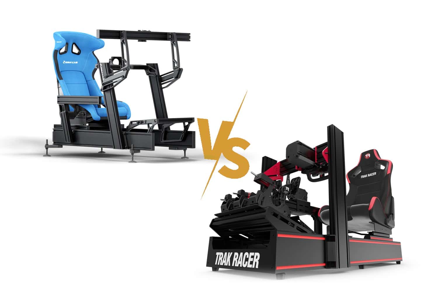 Sim-Lab vs Trak Racer Cockpit Sim-Lab P1X Pro face au cockpit Trak Racer TR160 V5